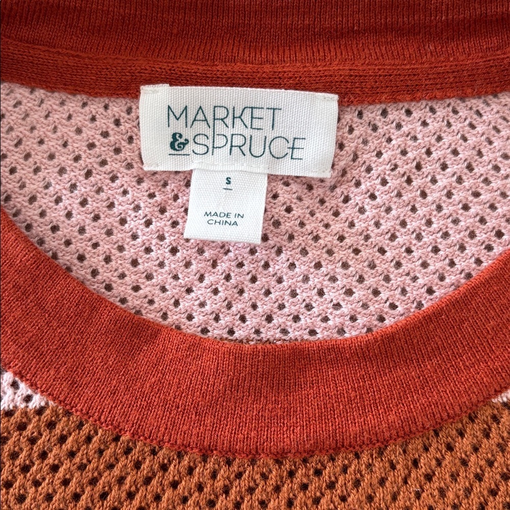 Market & Spruce Colorful Striped Crewneck Sweater - Picture 5 of 10